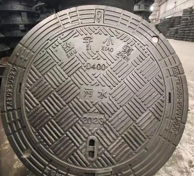 抱罗镇球墨铸铁防沉降井盖展示